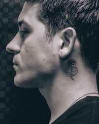 Bird Tattoo Behind Ear For Guys G Eazy Divitiae Geazy Geazysongs Music Style Fashion Men Tattoo Necktatto Celebs Cel Neck Tattoo For Guys Small Neck Tattoos Behind Ear Tattoos