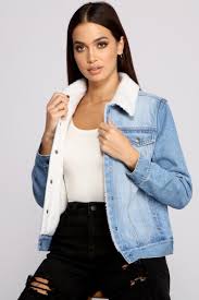 Check spelling or type a new query. Cozy Cutie Sherpa Knit Denim Jacket In 2021 Denim Jacket Long Denim Jacket Denim Jacket Outfit