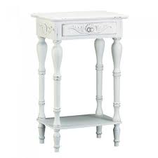 Carved White Side Table Walmart Com In 2020 Shabby Chic Side Table White Side Tables Side Table Decor
