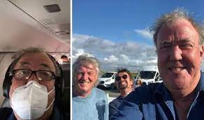Jeremy clarkson has shocked fans with a photo of his bloodied and blackened face after he didn't reveal what the stunt was but he followed up the selfie with another mysterious tweet, reading: Jeremy Clarkson Reunited With James May And Richard Hammond Of All The F King Bubbles Celebrity News Showbiz Tv Express Co Uk