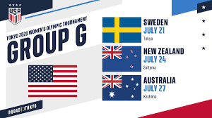The tokyo olympics are here. Group Of Death And Depth Uswnt To Play No 5 Sweden Again No 9 Australia No 22 New Zealand In Olympic Group Stage Front Row Soccer