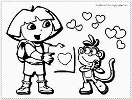 Includes images of baby animals, flowers, rain showers, and more. Dora And Boot Valentine Cartoon Coloring Pages Kostenlose Malvorlagen Malvorlagen Zum Ausdrucken Malvorlagen