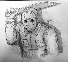 Please bless us with the number 1 boi. Jason Voorhees Quick Sketch Drawing
