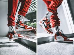 An On Feet Look At The Off White X Air Jordan 1 High Kicksonfire Com Air Jordans Sneaker Bar Jordan 1