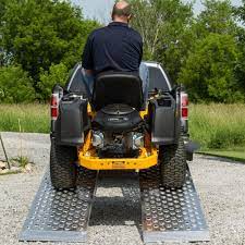Maybe you would like to learn more about one of these? 8 Big Boy Aluminum Extra Wide Folding Dual Runner Lawn Mower Ramps Discount Ramps