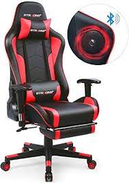 Gtracing Gaming Chair With Footrest And Bluetooth Speakers Music Video Game Chair Patented De Gaming Chair Best Office Chair Office Computer Desk