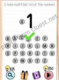 Just use this page and you will quickly pass the level you stuck in the brain test game. Brain Test Level 187 I Hate Math Get Rid Of This Number Answers Cluest