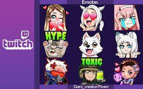 I Will Create The Best Personalized Twitch Emotes For You Discount Twitch Online Logo Gaming Banner