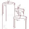 How to make faux stained glass candle holders. 1
