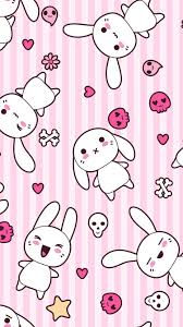 Cat, dog and rabbit background pattern. Cute Bunny Anime Wallpapers Top Free Cute Bunny Anime Backgrounds Wallpaperaccess