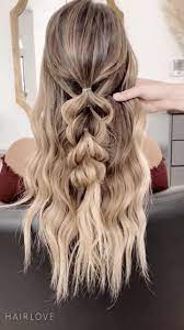 Half Up Pull Through Braid Tutorial Long Hair Styles Boho Hairstyles Hair Braid Videos