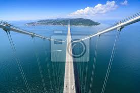 Akashi Kaikyo Bridge In Kobe Japan Posters For The Wall Posters Spanning Inland City Landscape Myloview Com You'll have a custom poster in minutes. myloview com