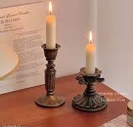 Candelabro de Resina - Adorno Dorado Retro para la ...