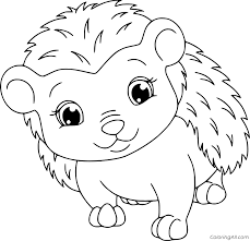 Thousands of free printable coloring pages for kids! Cartoon Baby Hedgehog Coloring Page Coloringall