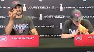 Joaquin phoenix's joker) or centre phillip danault eating pizza in the postgame, it's probably. Phillip Danault Brought Some Pizza To Cole Caufield S Presser Article Bardown