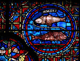 Vitrail Chartres Zodiaque 210209 03 Pisces Astrology Wikipedia Medieval Stained Glass Chartres Stained Glass Tattoo