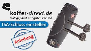 Damit sie zuhause mit ihrer oconi reisetasche anschließend auch glücklich sind, hat unser team außerdem einen großen teil der unpassenden angebote bereits aus der liste geworfen. Tsa Schloss Einstellen Anleitung Koffer Direkt De Youtube