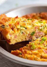 Crustless Quiche Ham And Cheese Recipe Quiche Recipes Recipes Crustless Quiche