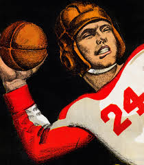 1939 Football Quarterback Art by Row One Brand Wall Art