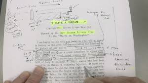 We hold i have a dream that one day, down in alabama, with its vicious racists, with its governor having his lips dripping with the words of interposition and. Martin Luther King I Have A Dream Textual Analysis Part 1 Youtube