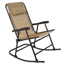 38.6'' h x 23'' w x 36.2'' d Folding Rocking Chair Foldable Rocker Outdoor Patio Furniture Beige Walmart Canada