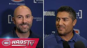 Pascal Vincent & Francis Bouillon address the media at Canadiens Rookie  Camp