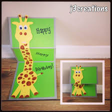 Homemade Birthday Card For 4 Year Old Boy The Cutest Ever Giraffe Card I Created For A Soon To Be 4 Year Old Boy So Cute Giraffe Birthd Old Birthday Cards Birthday Cards Birthday Cards For Boys