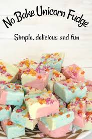 No Bake Unicorn Fudge The Diary Of A Frugal Family Recipe Baking Recipes For Kids Kids Cooking Recipes Fudge Recipes