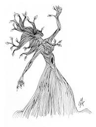 Supercoloring.com is a super fun for all ages: Mother Nature That Mess In My Brain Drawings Illustration Flowers Plants Trees Trees Shrubs Other Trees Shrubs Artpal