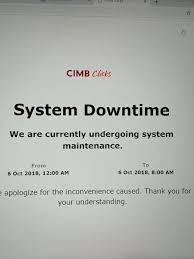 Maybe you would like to learn more about one of these? Cimbmalaysia A Twitter Important Notice The Following Services Will Be Temporarily Unavailable We Apologise For Any Inconvenience Caused
