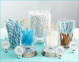 Elegant Candy Table Candy Buffet Wedding White Candy Buffet Blue Candy Buffet
