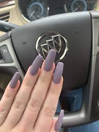 Purple Grey Nails Gray Nails Nails Long Nails