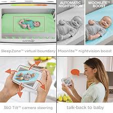 Amazon Com Summer Baby Pixel Video Baby Monitor With 5 Inch Touchscreen And Remote Steering Camera Baby Video Monitor With Clearer Nighttime Views And Sleepzone Boundary Alerts Baby