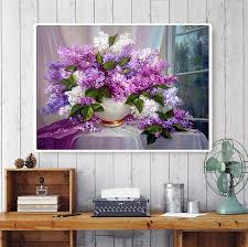 Check spelling or type a new query. Buy Diy 5d Diamond Painting Flower Kits For Adults Purple Lilac Flowers Floral Full Round Drill Gem All Art Kit Paint With Rhinestone Picture By Number For Home Decoration Rubos Online In