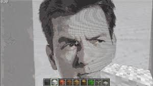 Charlie Sheen Minecraft Pixel Art Youtube Convert any image to minecraft blocks. charlie sheen minecraft pixel art