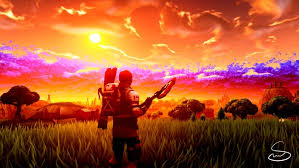 Use your creativity to win the battle royale! Fortnite Sunset Background 1920x1080 Wallpaper Teahub Io