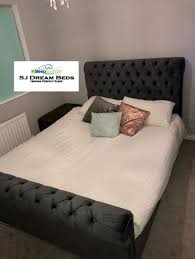 Whilst the matching footboard adds a luxurious and contemporary style. Sleigh Ottoman Storage Bed Various Fabrics Quality Luxury Bedroom