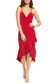 Dress The Population Wendy High Low Ruffle Cocktail Dress Nordstrom Lavender Or Red Cocktail Dresses Online Dress The Population Dresses