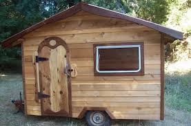 Build Your Own Tiny Cabin On Wheels For 1 500 Tiny House Camper Diy Tiny House House On Wheels