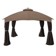 Give your outdoor furniture a fresh look with the garden winds replacement canopy top for rus422wwm swing. Garden Winds Replacement Canopy Top Cover For The Allen Roth 10 X 12 Gazebo Nutmeg Walmart Com Walmart Com