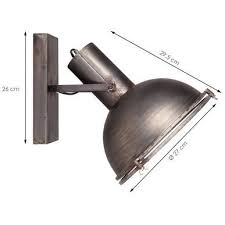 Applique Murale En Metal Esprit Indus Spotlight Parement Mural Applique Murale Luminaire
