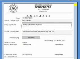 Contoh Kwitansi Untuk Ms Excel This Is My Life My Way Pendidikan Gambar Desain