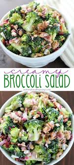 Creamy Broccoli Salad 400 Amazon Card Giveaway Yummy Healthy Easy Side Dishes Easy Creamy Broccoli Salad Broccoli Salad Recipe