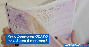 Kak Oformit Osago Na 1 3 Ili 6 Mesyacev Oformlenie Strahovogo Polisa Menee Chem Na God