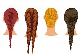 Check spelling or type a new query. Premium Vector Braids Hair Vector Cartoon Set Of Female Hairstyles Isolated On White Background