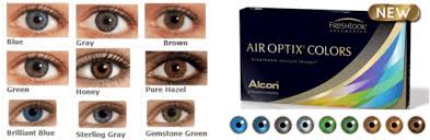 Colored Contact Lenses Green Freshlook Color Chart Full