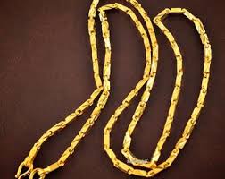 All of our men's gold chains for sale are crafted from solid 10k or 14k gold. 24k Gold Necklace Etsy