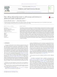 Pdf Does Sibling Relationship Matter To Self Concept And Resilience In Adolescents Under Residential Care Mena Matos Academia Edu