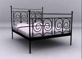 84 fedro iron bed eastern king bed four wheels classic iron distressed black. Black Kingsize Ikea Metal Bed Frame Inc Mattress United Kingdom Gumtree Hem Inredning