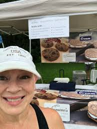 Homemade oatmeal cream pies with marshmallow frosting